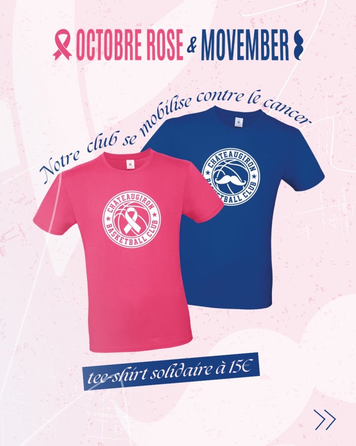 L'USC Basket s'associe à Octobre Rose et Movember